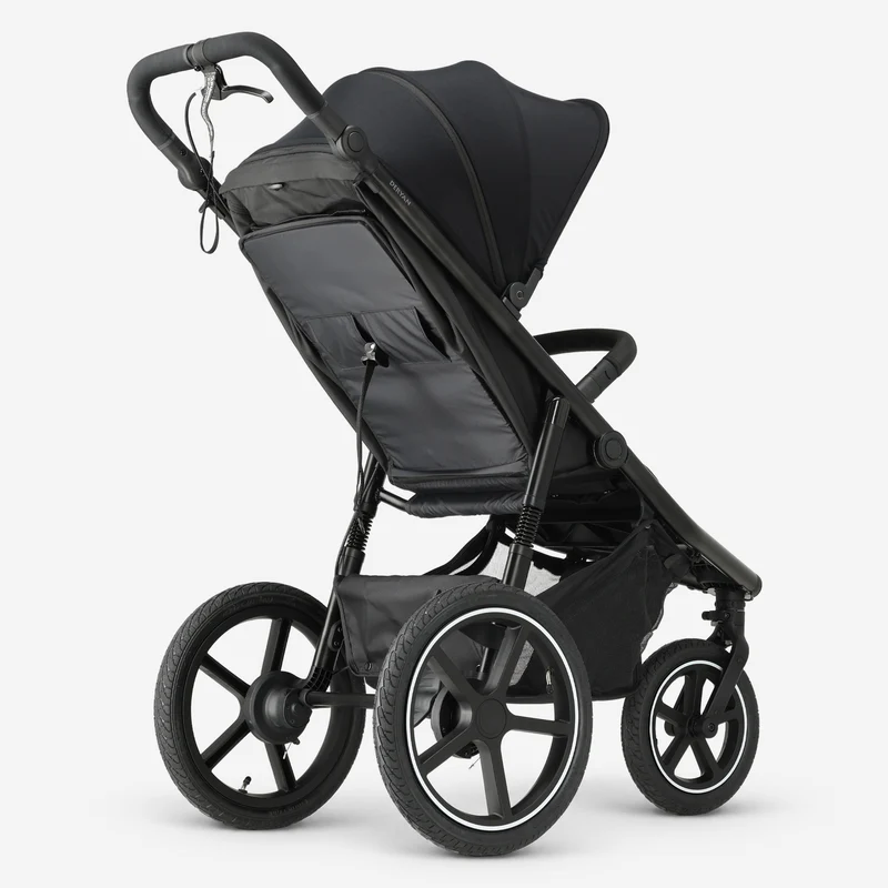Deryan Luxuriöser Bolt Laufkinderwagen Schwarz
