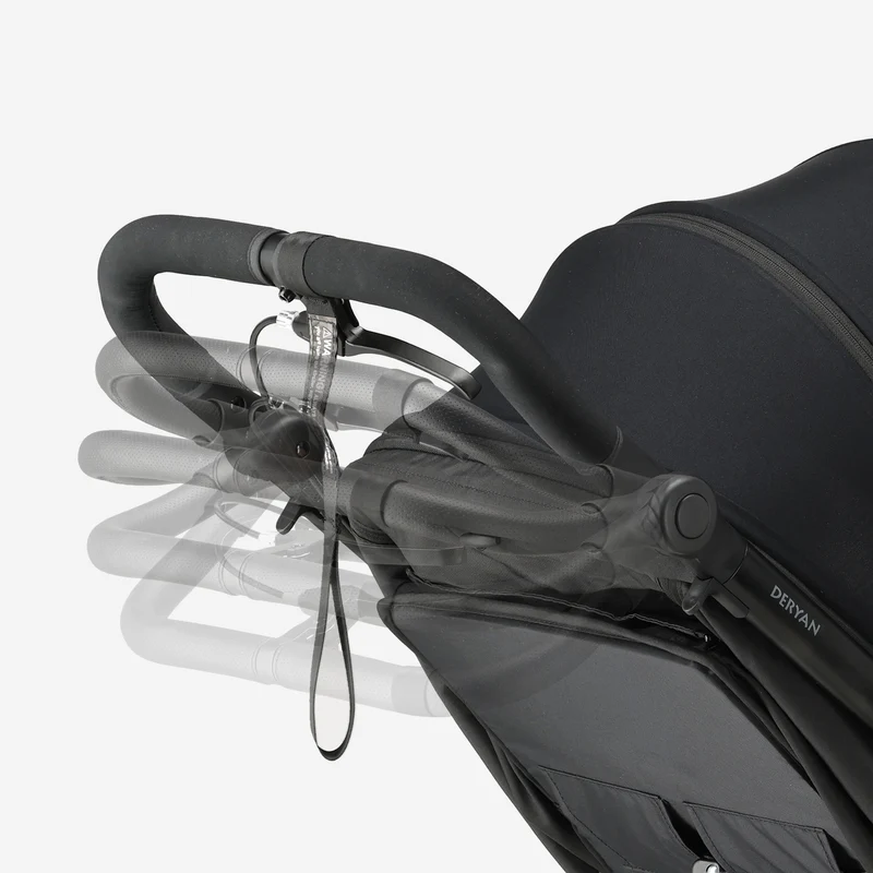 Deryan Luxuriöser Bolt Laufkinderwagen Schwarz
