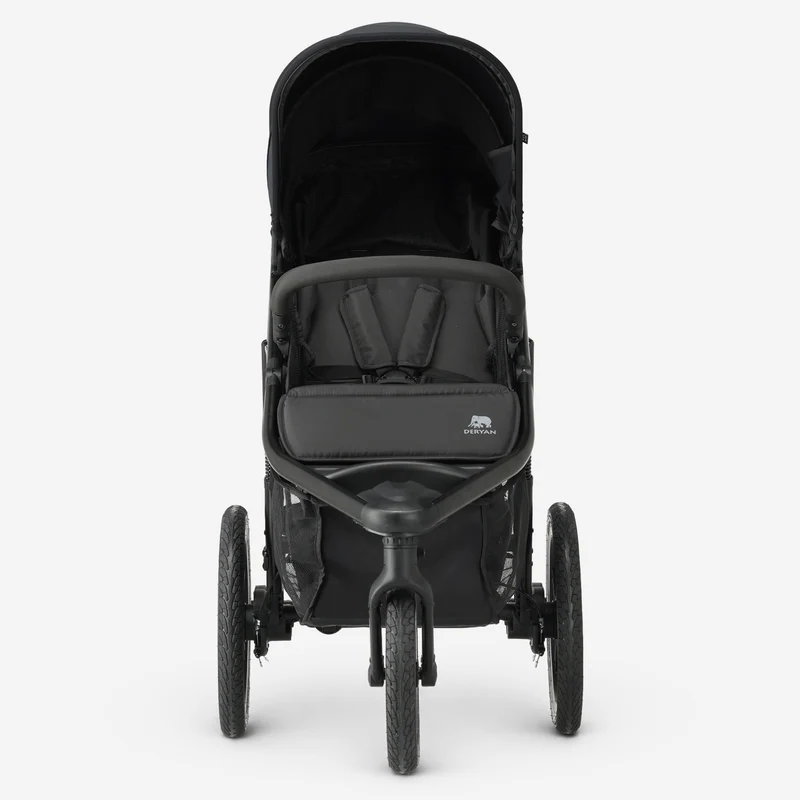 Deryan Luxuriöser Bolt Laufkinderwagen Schwarz