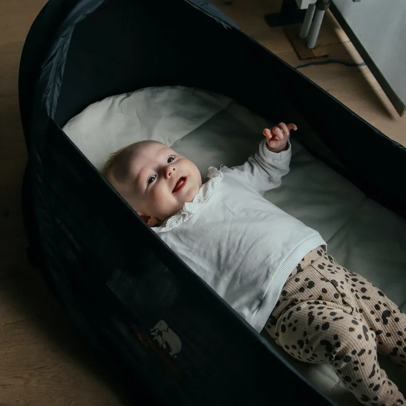 Baby-Campingbett – Schwarz