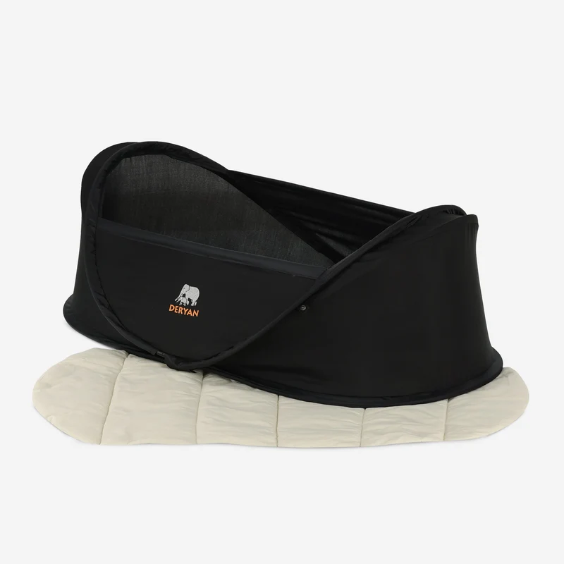 Baby-Campingbett – Schwarz