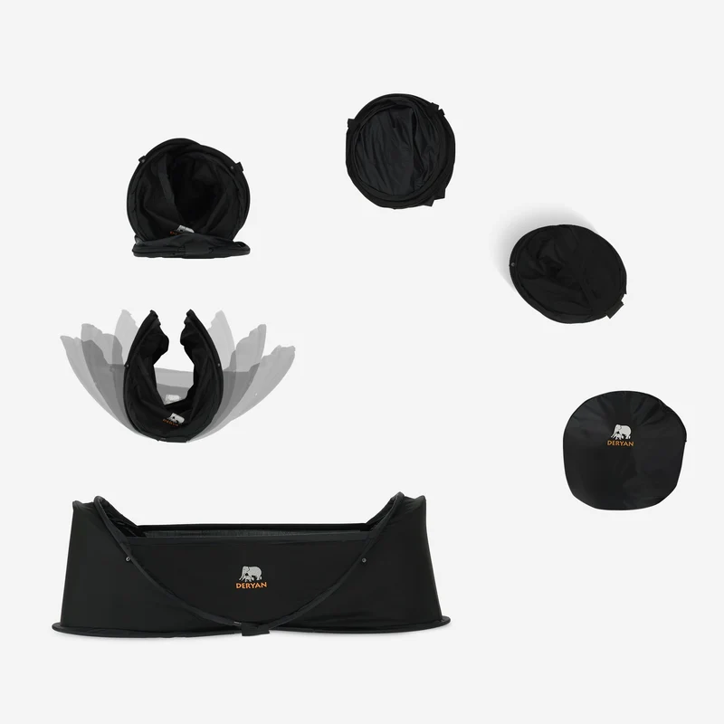 Baby-Campingbett – Schwarz