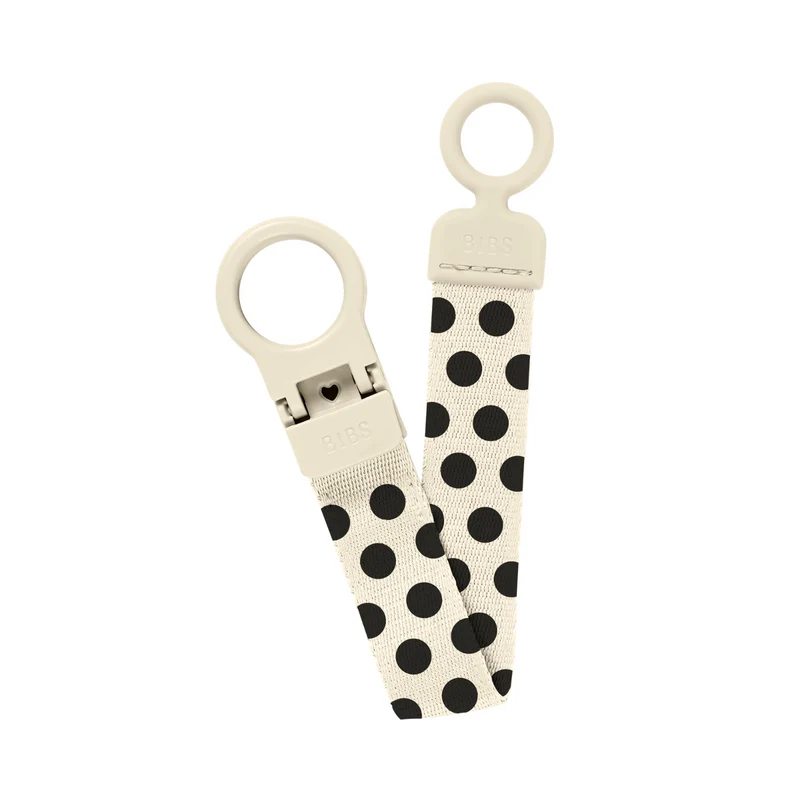 BIBS Schnullerband Studio Collection Punkte Schwarz