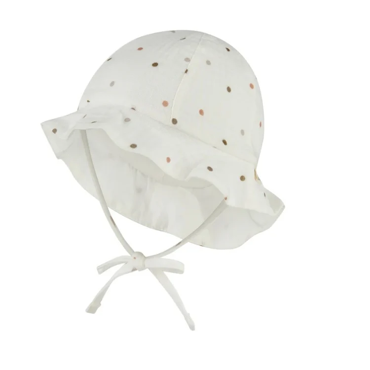Sterntaler Musselin UV Sonnenhut mit Nackenschutz, Modell: Pünktchen
