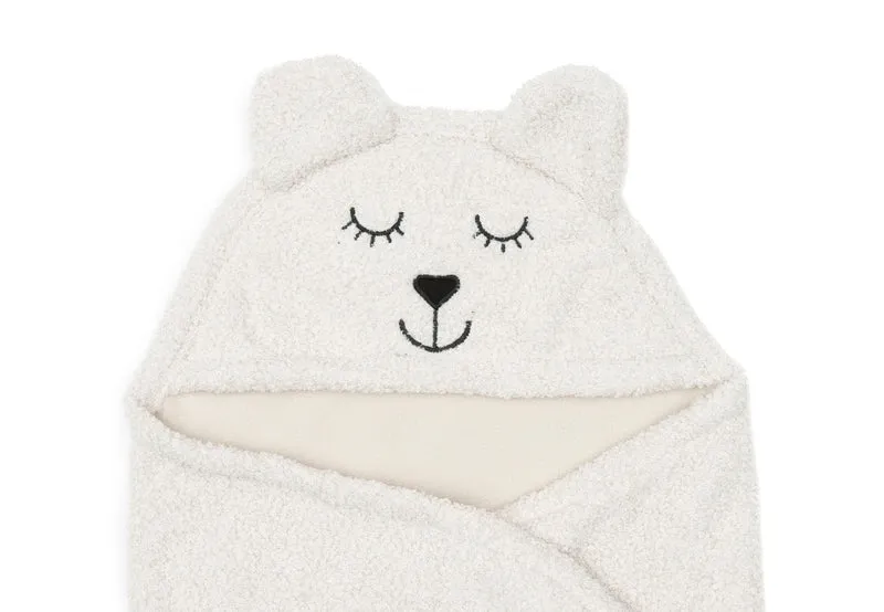 Jollein Wickeldecke Einschlagdecke Bear Boucle - Oatmeal