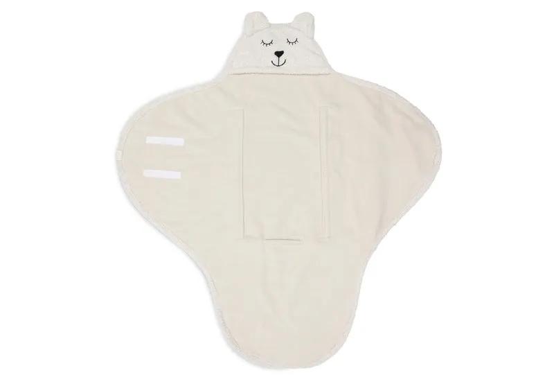 Jollein Wickeldecke Einschlagdecke Bear Boucle - Oatmeal