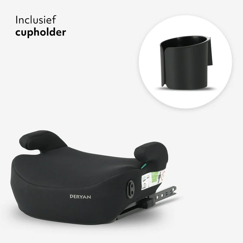 Cody i-Size Sitzerhöhung mit ISOFIX-Befestigung – Schwarz