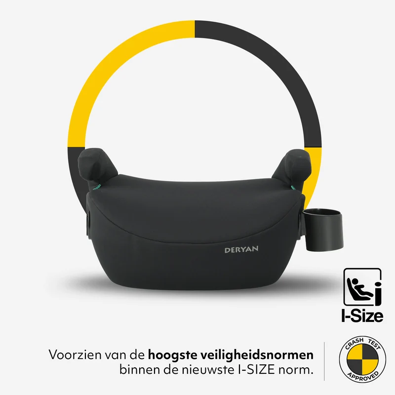Cody i-Size Sitzerhöhung Basic – Schwarz
