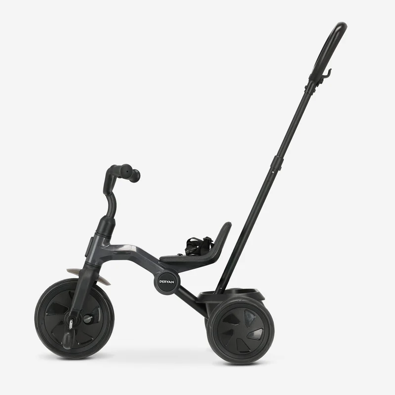 Drifter Driewieler met duwstang Zwart