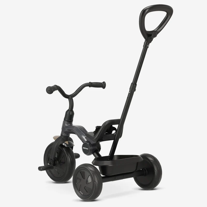 Drifter Driewieler met duwstang Zwart