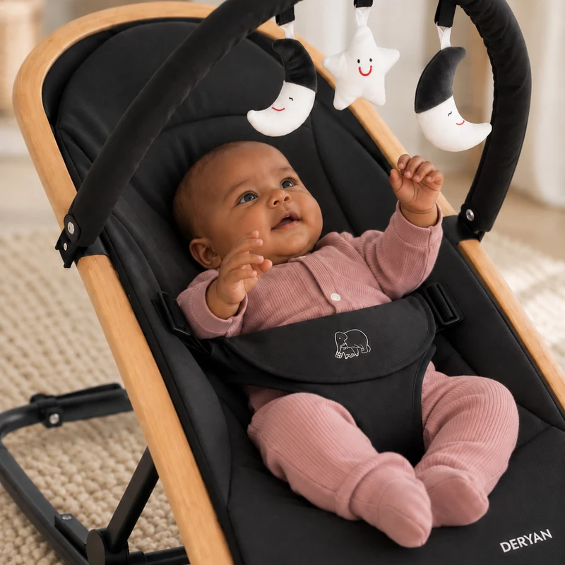 Babywippe Rocker Schwarz