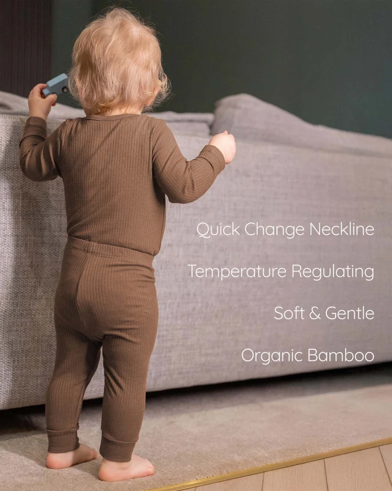 BABYGO® Langer Rippstrick-Body & Leggings | 2er-Pack
