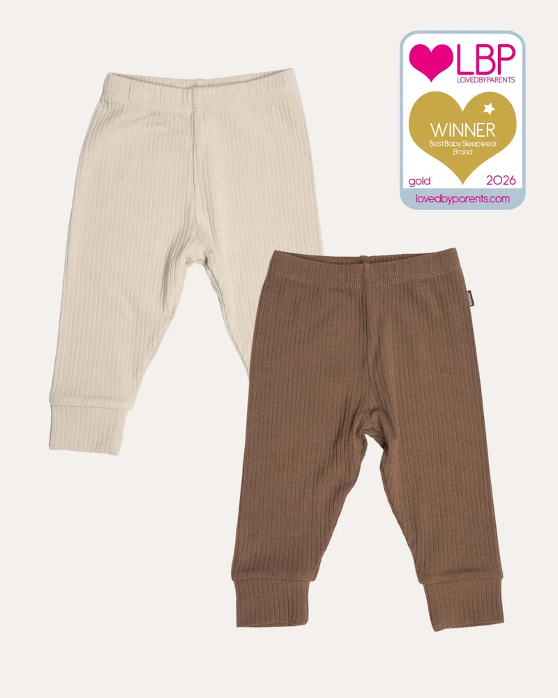 BABYGO® Langer Rippstrick-Body & Leggings | 2er-Pack