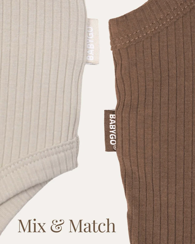 BABYGO® Langer Rippstrick-Body & Leggings | 2er-Pack