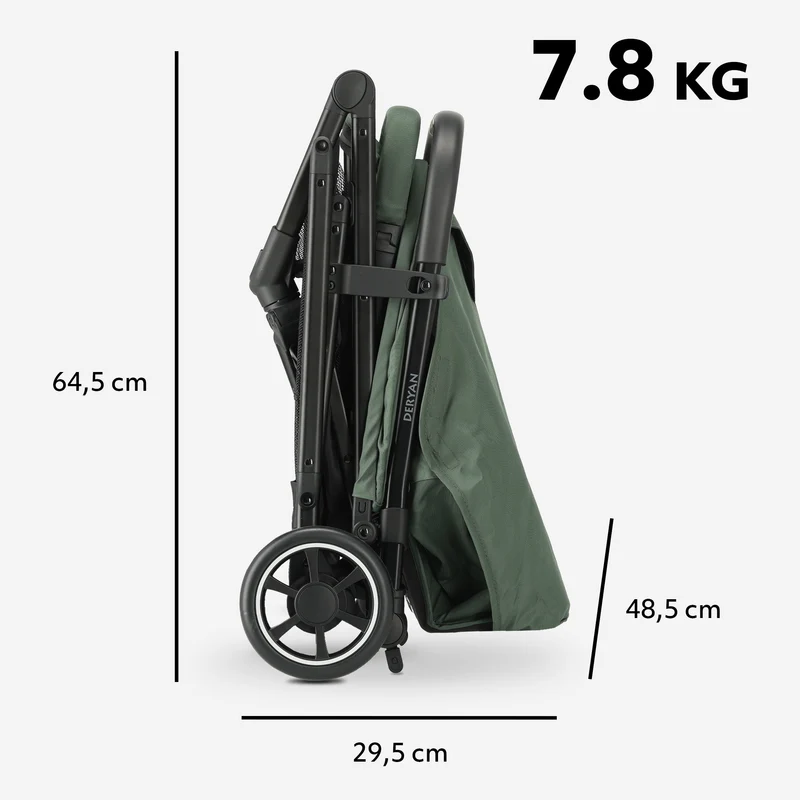 Luxuriöser Easy² Leichtbau-Kinderwagen – Grün