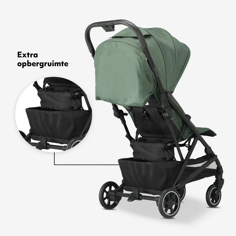 Luxuriöser Easy² Leichtbau-Kinderwagen – Grün