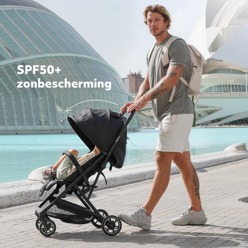 Luxuriöser Easy² Leichtbau-Kinderwagen – Grün