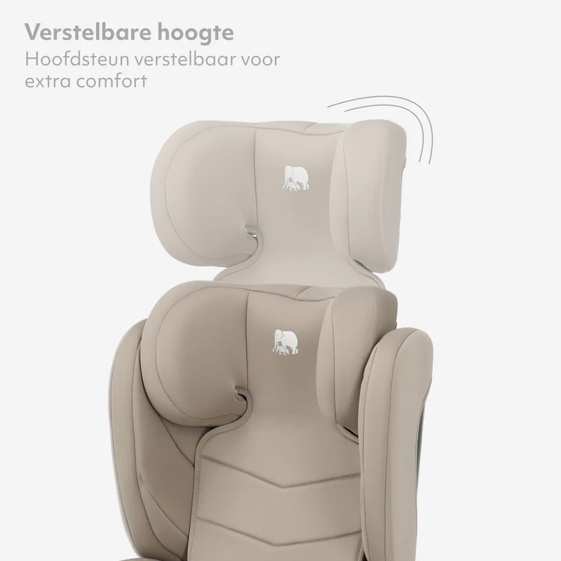 Charlie Basic i-Size Autostoel - Vanaf 3,5 jaar tot ca. 12 jaar -groep 2/3 - 100-150 cm - Truffle Nougat