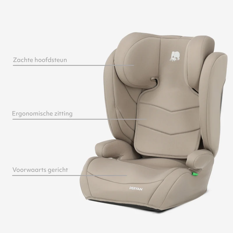 Charlie Basic i-Size Autostoel - Vanaf 3,5 jaar tot ca. 12 jaar -groep 2/3 - 100-150 cm - Truffle Nougat