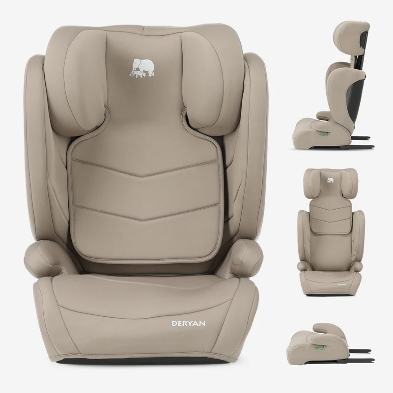 Charlie Luxe i-Size/isofix Autostoel Vanaf 3,5 jaar tot ca. 12 jaar - 100-150 cm - Truffle Nougat