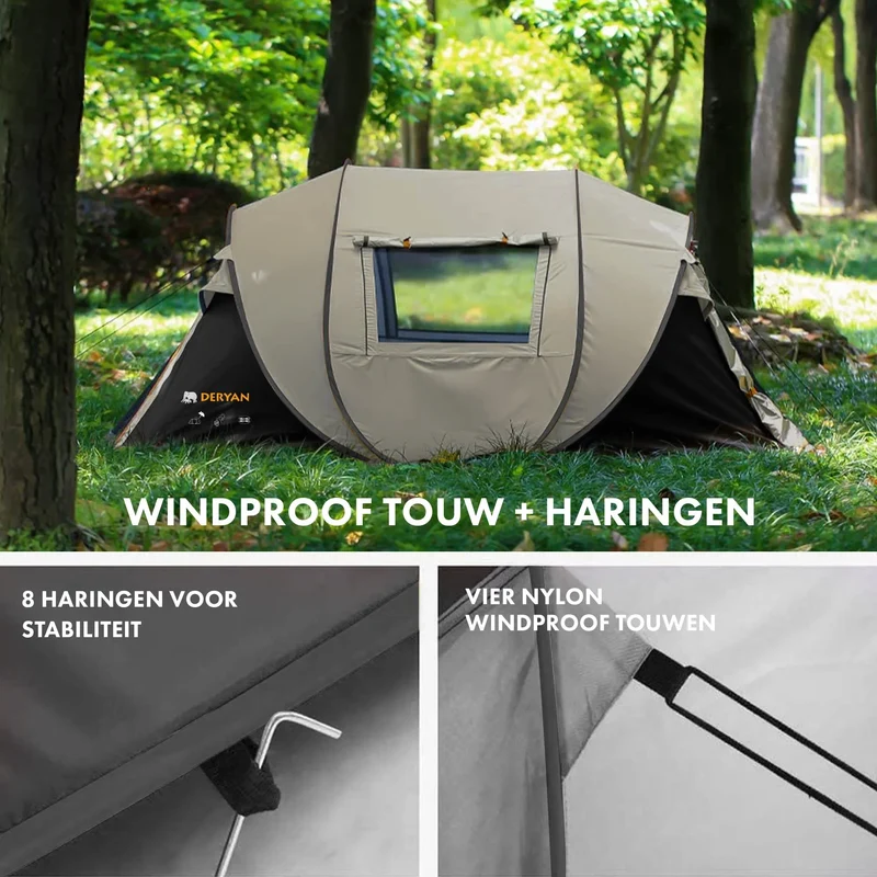 Pop-Up-Zelt – 5000 mm Wassersäule – Sand