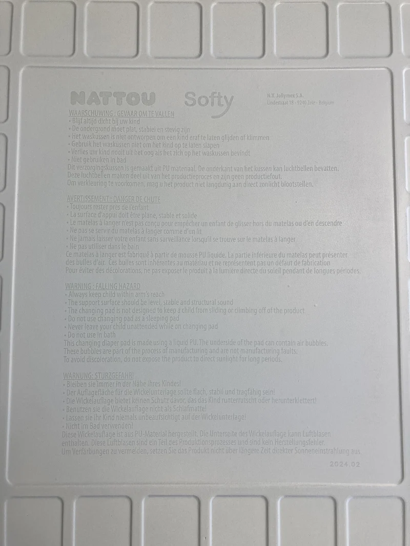 Nattou Softy Wickelunerlage 70 x 50 cm