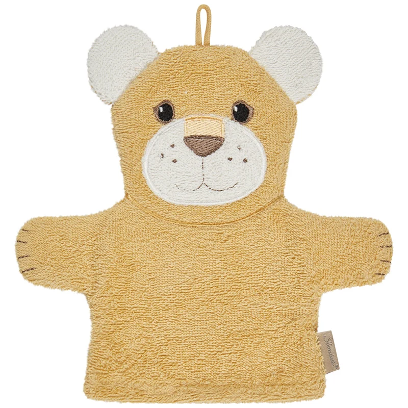Sterntaler Waschhandschuh Löwe Gelb