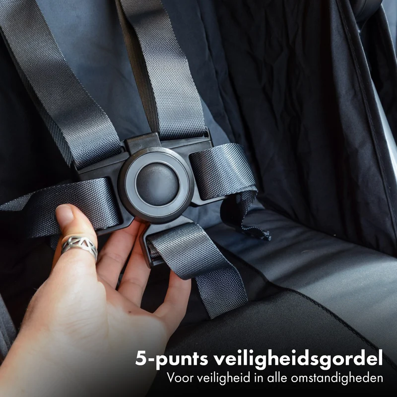 Miles Duo Buggy – Zwillingsbuggy – Leichter Doppelbuggy – Schwarz