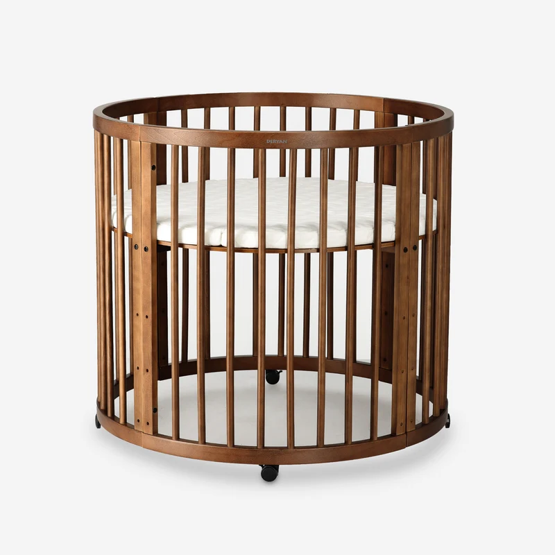 Willow Houten Ronde Box inclusief matras - Warm brown