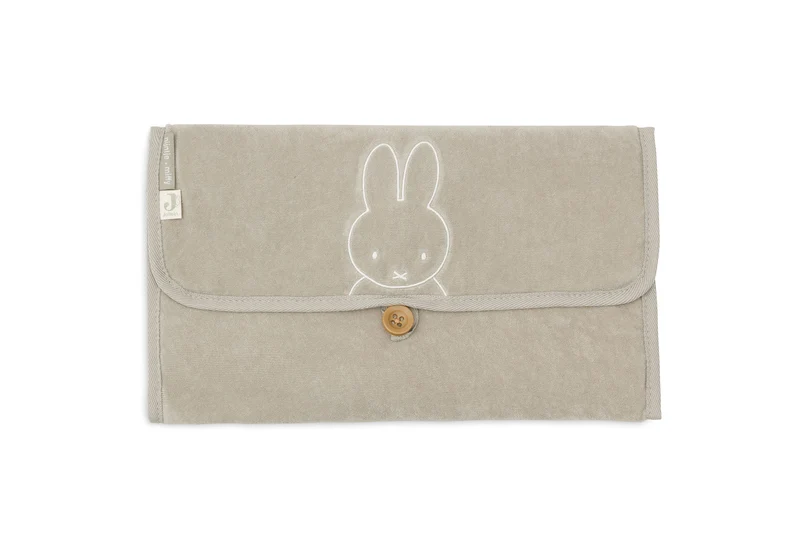 Jollein Wickelunterlage Frottee für Unterwegs Häschen Miffy Olive