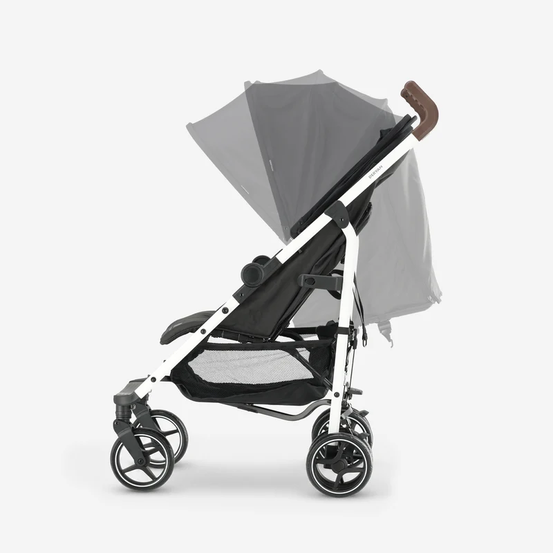 Bobbie Regenschirm-Kinderwagen bis 22 kg – Weißer Rahmen/Schwarz
