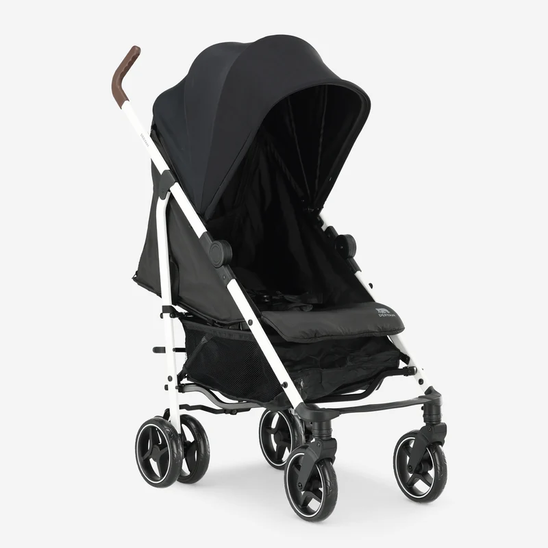 Bobbie Regenschirm-Kinderwagen bis 22 kg – Weißer Rahmen/Schwarz