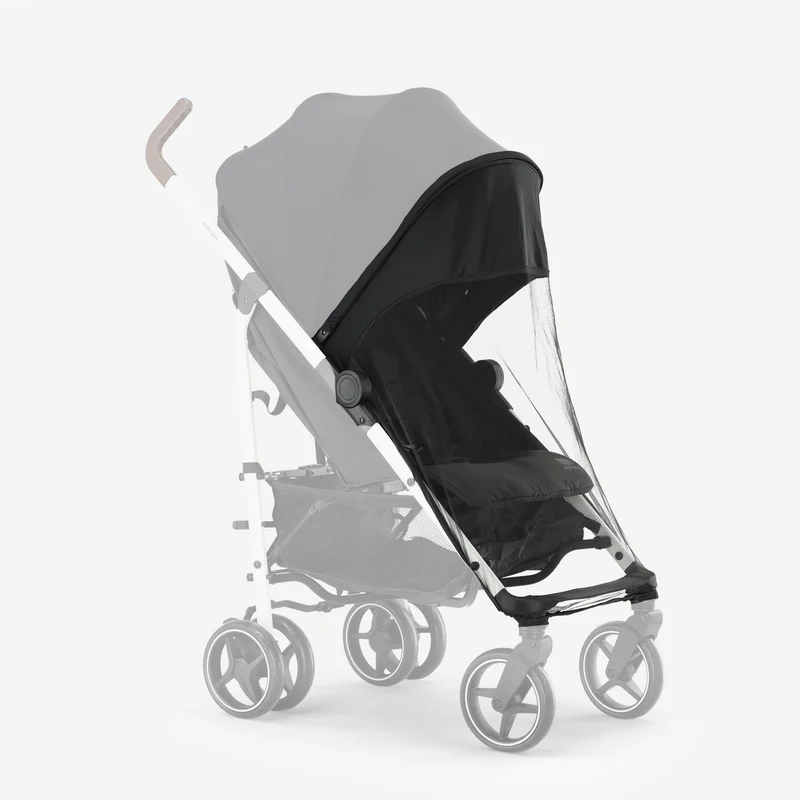 Bobbie Regenschirm-Kinderwagen bis 22 kg – Weißer Rahmen/Schwarz