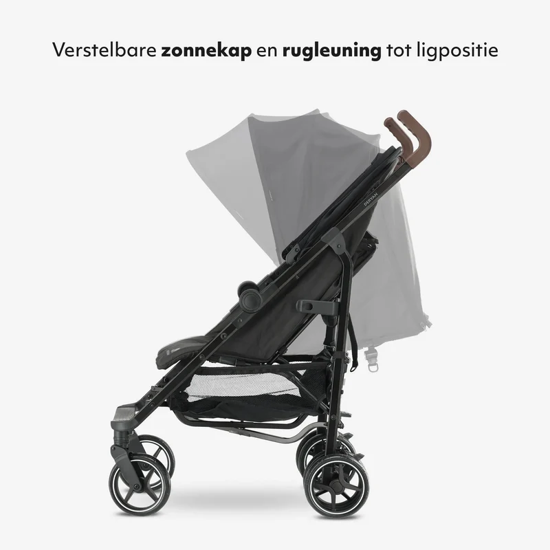 Bobbie Regenschirm-Kinderwagen bis 22 kg – Schwarz