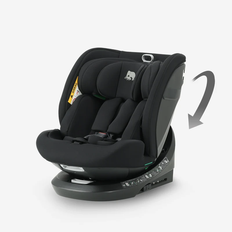 Cassie Luxe i-Size-Autokindersitz 0–36 kg, Isofix, 360° – Schwarz
