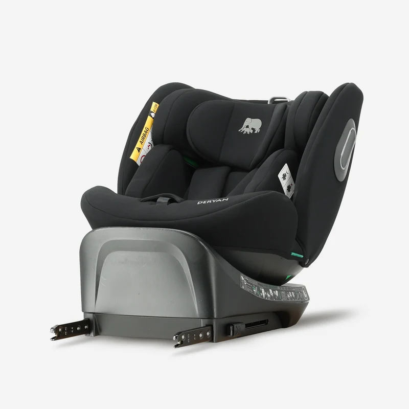 Carly Luxe i-Size-Autokindersitz 0–36 kg, Isofix, 360° – Schwarz