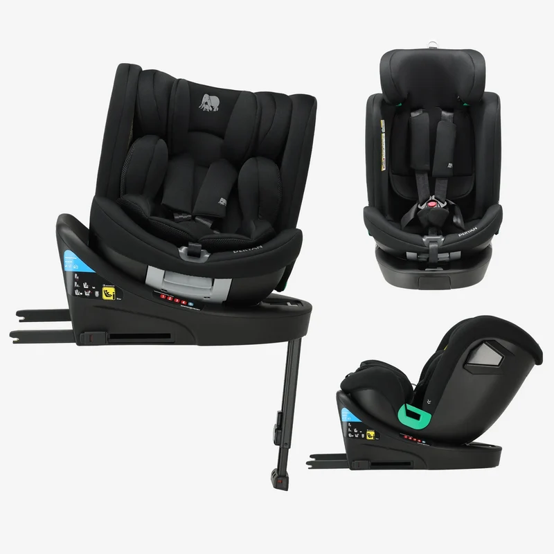 Chase Luxe i-Size-Autokindersitz 0–36 kg, Isofix, 360° – Schwarz