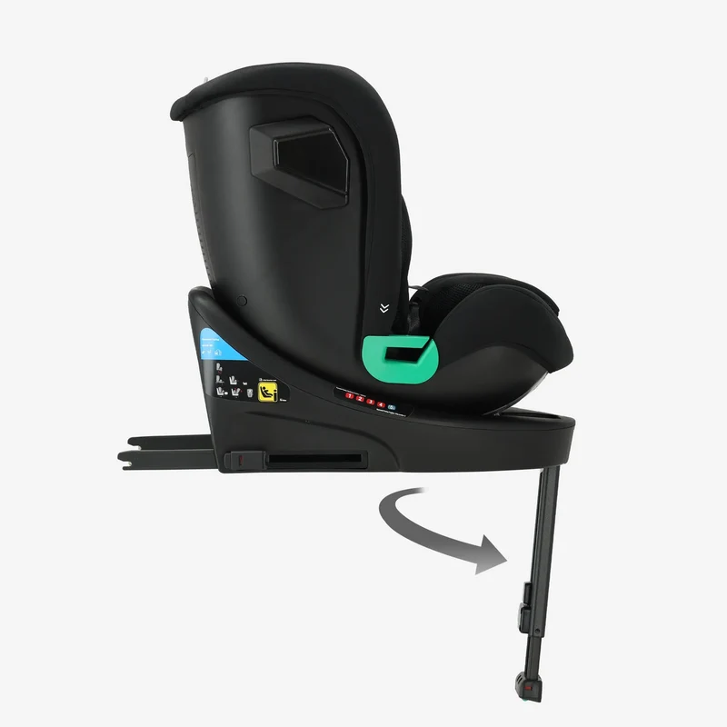 Chase Luxe i-Size-Autokindersitz 0–36 kg, Isofix, 360° – Schwarz