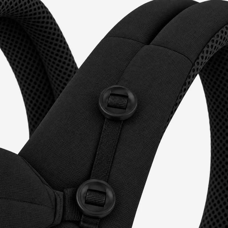 Deryan Ergonomische Babytrage - Bauchtrage 4-in-1 - Schwarz