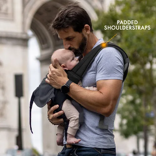 Deryan Pack Luxe Ergonomische Babytrage + Aufbewahrungsboxen Schwarz