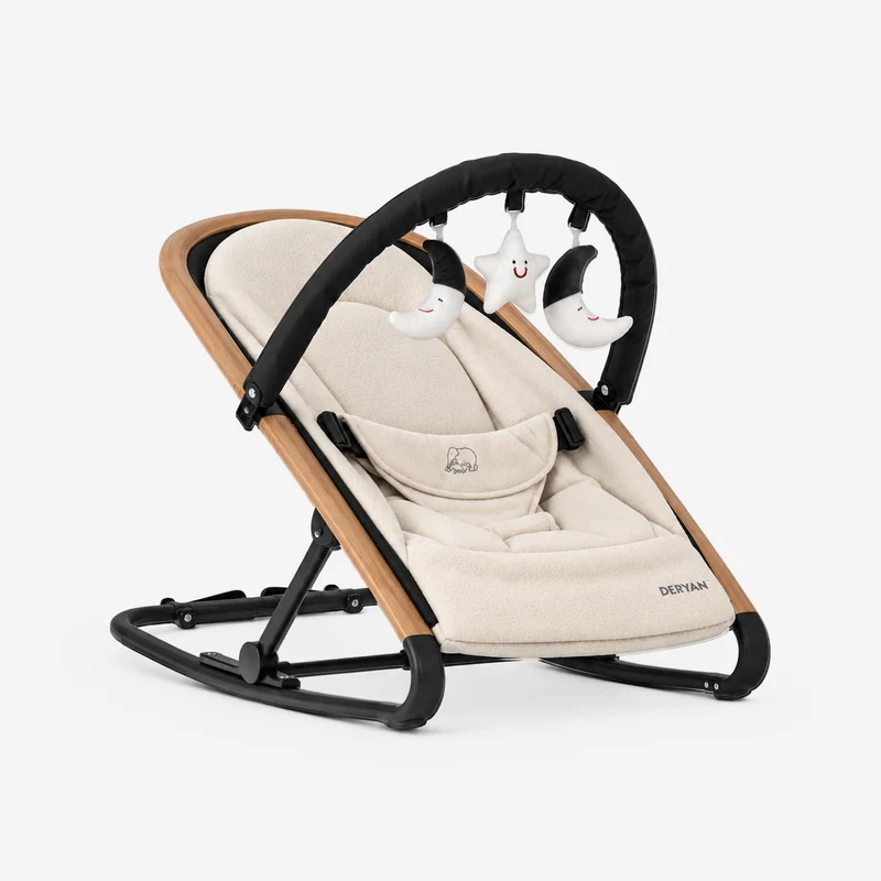 Deryan Rocker Luxe 2-in-1-Wippe - Creme