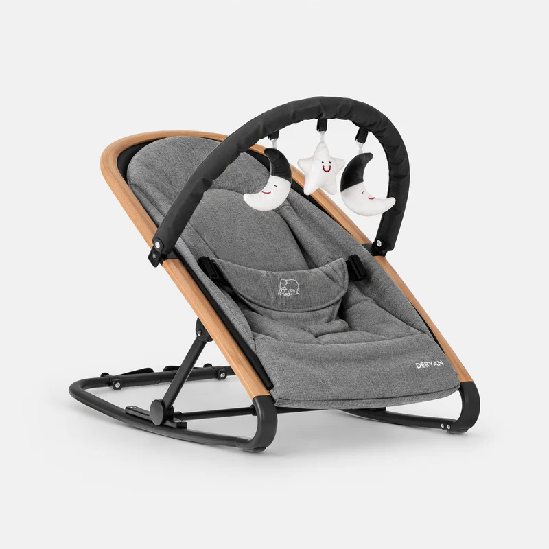 Deryan Babywippe Rocker Luxe 2-in-1 - Grau