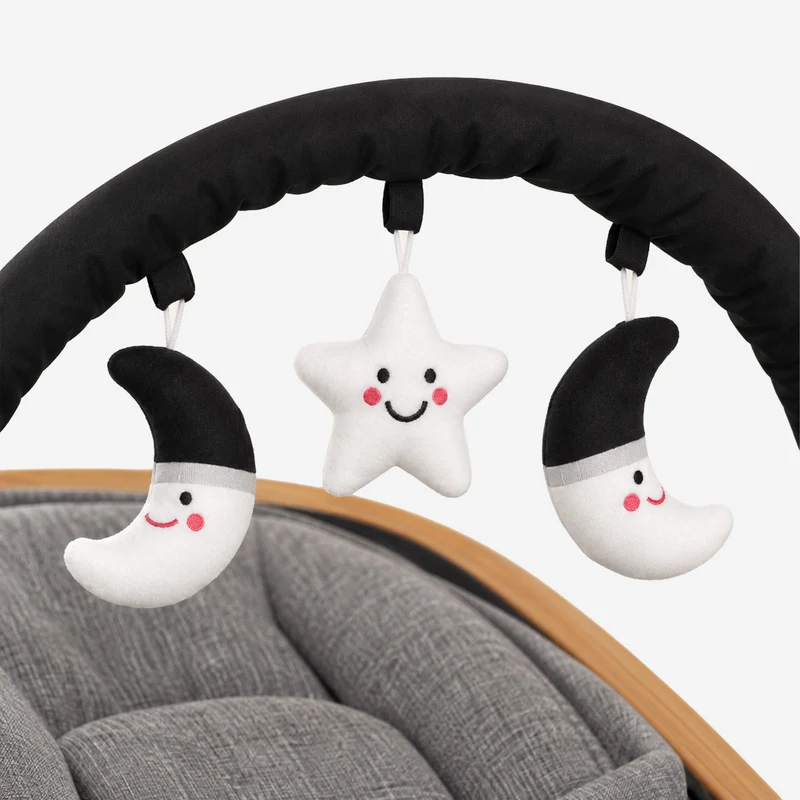 Deryan Babywippe Rocker Luxe 2-in-1 - Grau