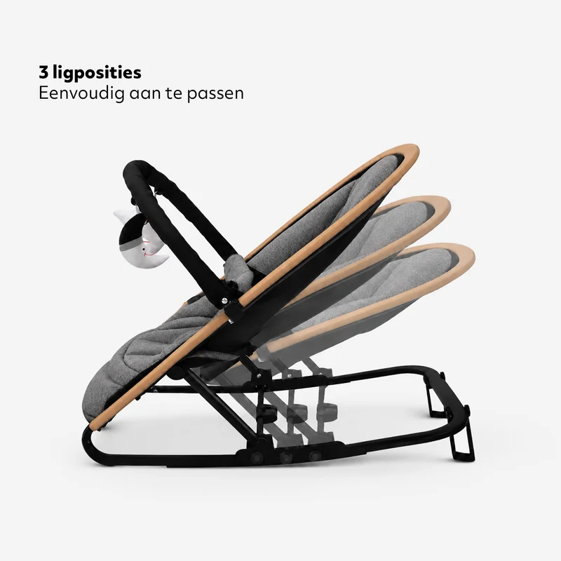 Deryan Babywippe Rocker Luxe 2-in-1 - Grau