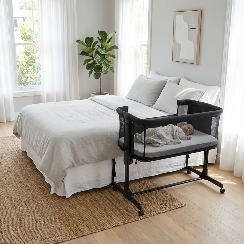 Snoozy Co-Sleeper-Wiege – Schwarz