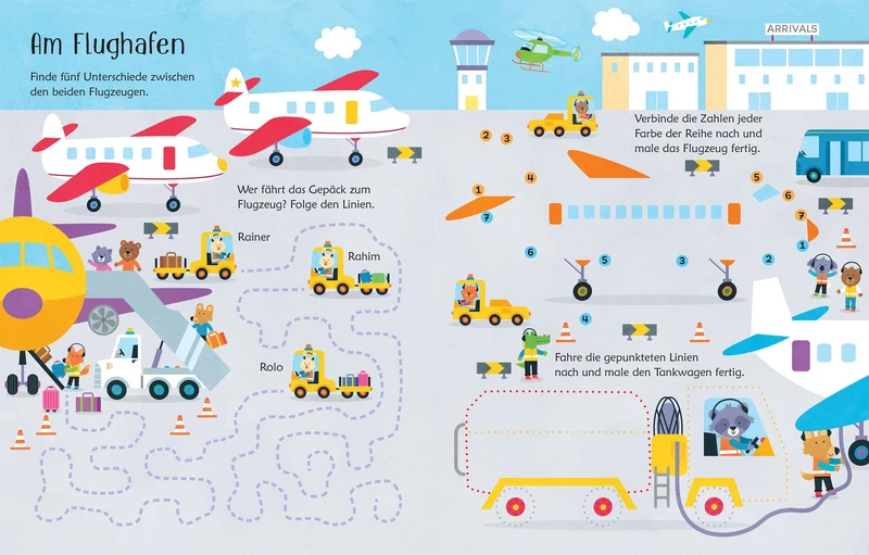 Usborne Wisch und Weg Buch Fahrzeuge 4J+