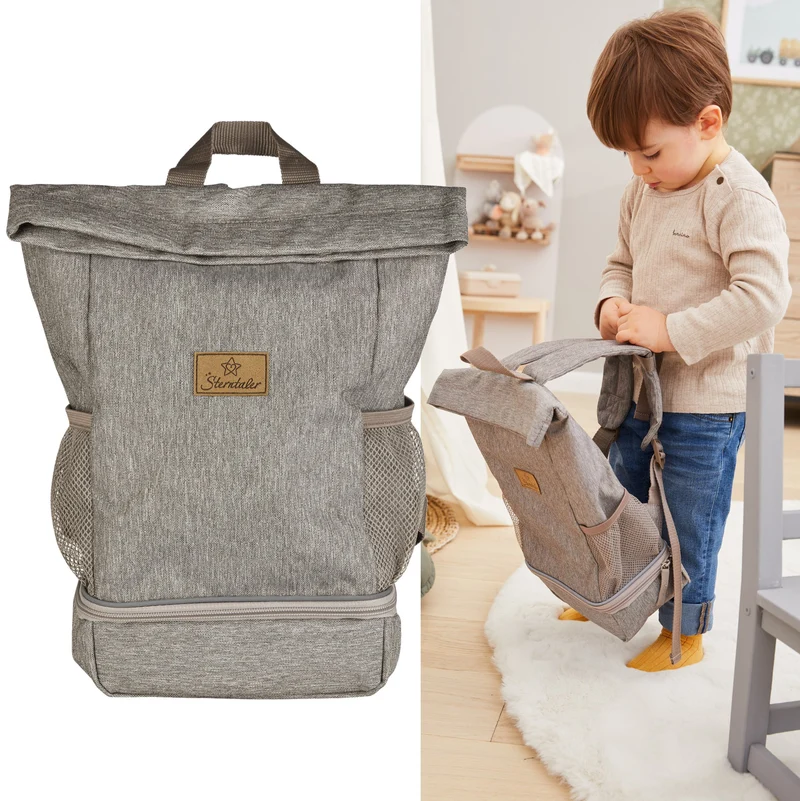 Sterntaler Kinder Rucksack Bauernhof Grau