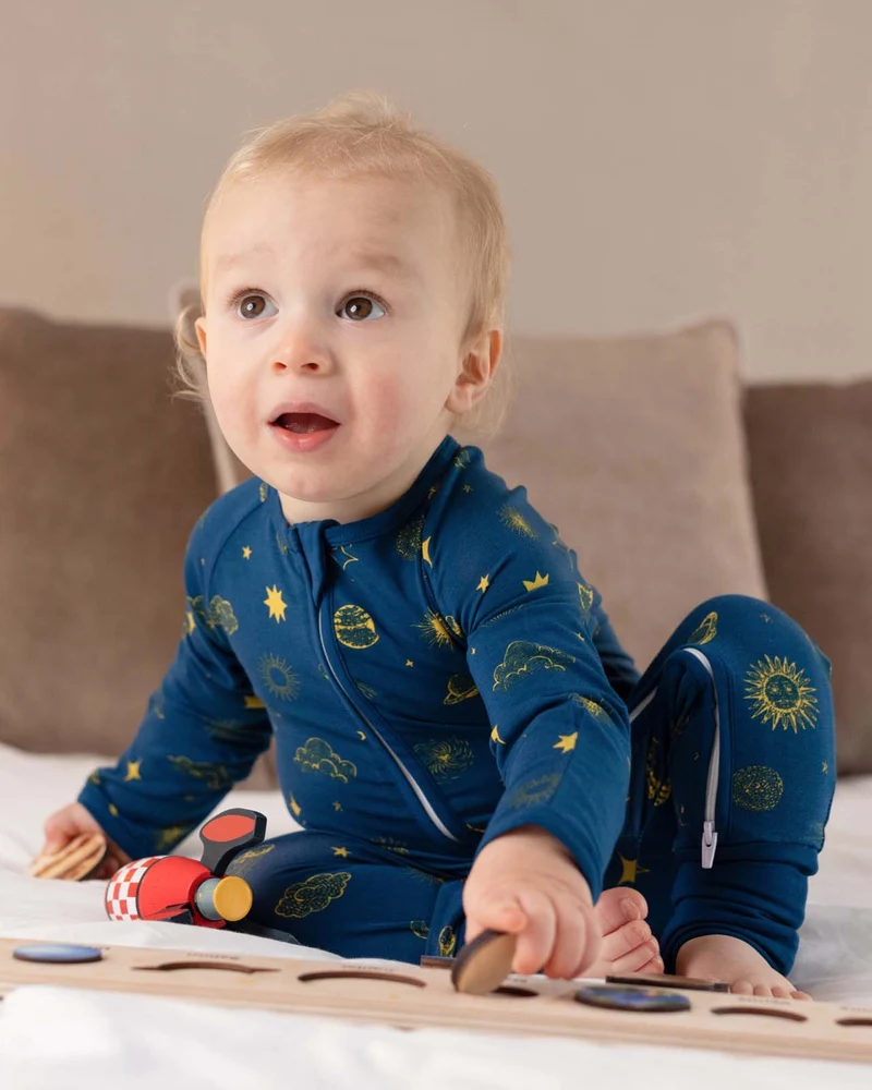 BABYGO® Midnight Moon Schlafanzug mit Reißverschluss