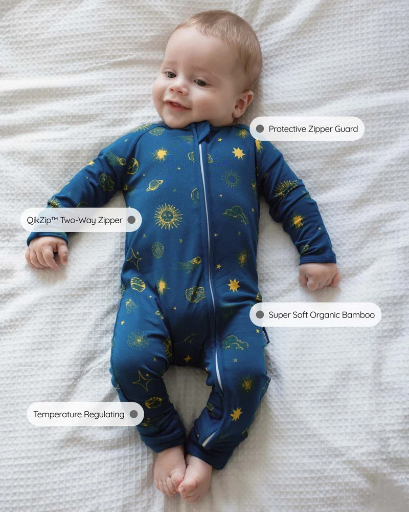 BABYGO® Midnight Moon Schlafanzug mit Reißverschluss