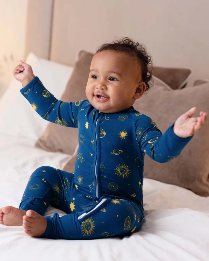 BABYGO® Midnight Moon Schlafanzug mit Reißverschluss